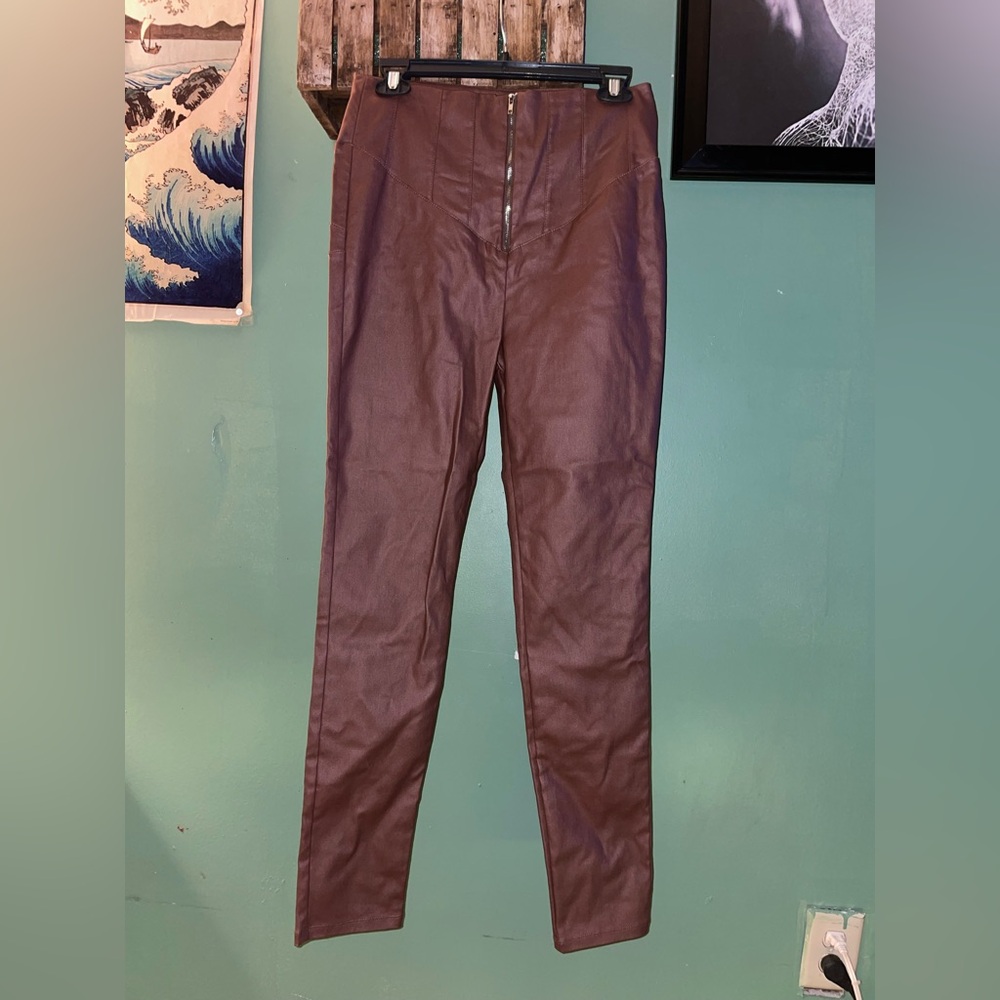 Windsor Brown Dress Pants with Slim Fit